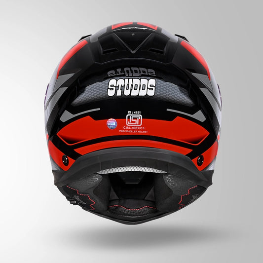 HELIOS D1 ASPHALT DECOR BLACK / GREY & RED