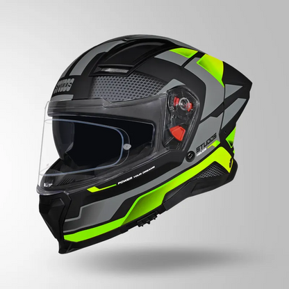 HELIOS D1 ASPHALT DECOR MATT BLACK & GREEN