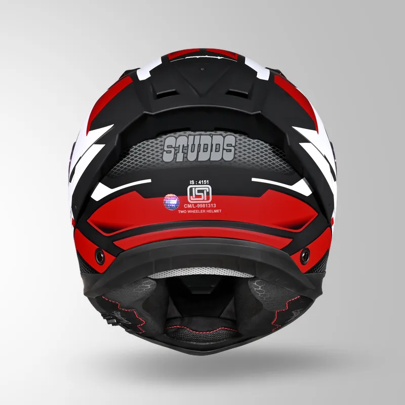 HELIOS D1 ASPHALT DECOR MATT BLACK & RED
