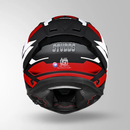 HELIOS D1 ASPHALT DECOR MATT BLACK & RED