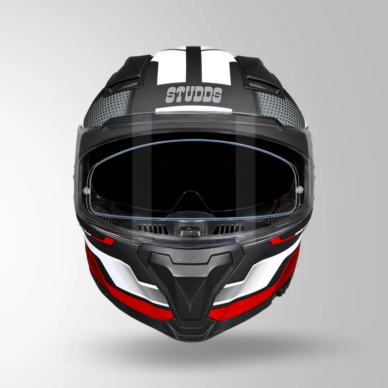 HELIOS D1 ASPHALT DECOR MATT BLACK & RED