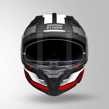 HELIOS D1 ASPHALT DECOR MATT BLACK & RED