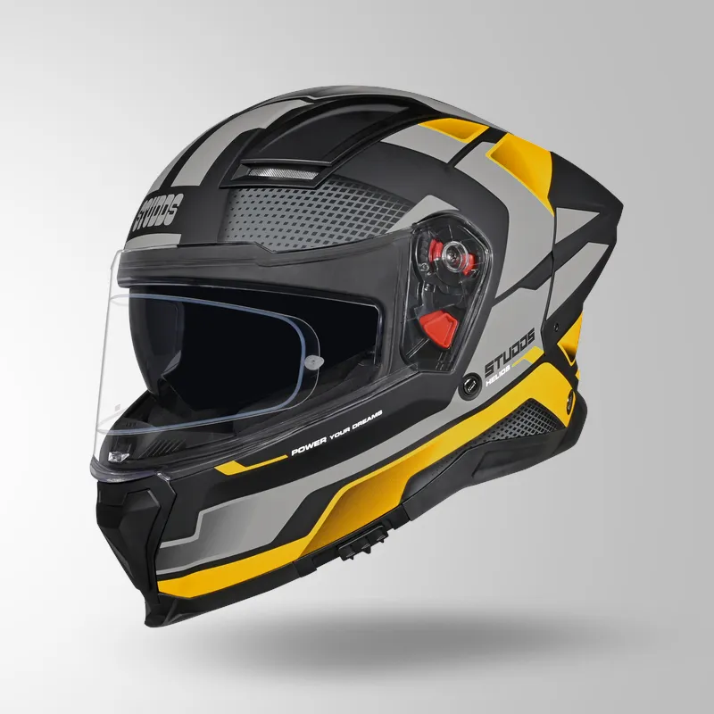 HELIOS D1 ASPHALT DECOR MATT BLACK & YELLOW