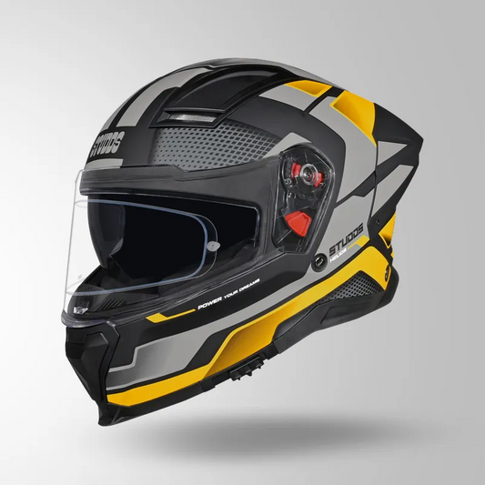 HELIOS D1 ASPHALT DECOR MATT BLACK & YELLOW