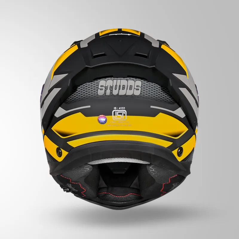 HELIOS D1 ASPHALT DECOR MATT BLACK & YELLOW