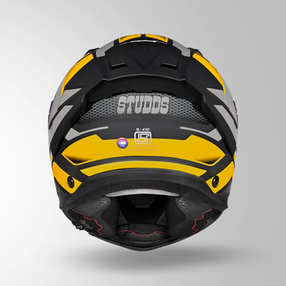 HELIOS D1 ASPHALT DECOR MATT BLACK & YELLOW