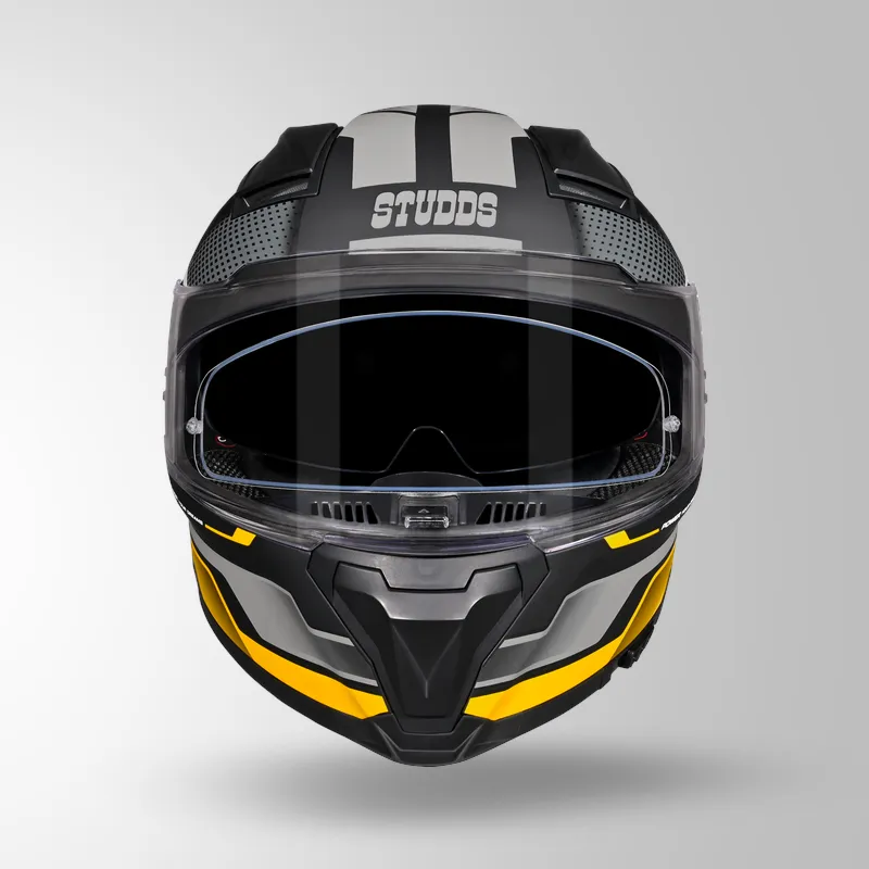 HELIOS D1 ASPHALT DECOR MATT BLACK & YELLOW