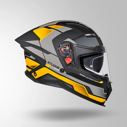 HELIOS D1 ASPHALT DECOR MATT BLACK & YELLOW
