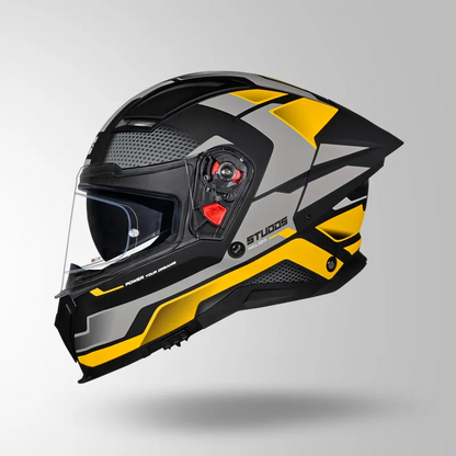 HELIOS D1 ASPHALT DECOR MATT BLACK & YELLOW
