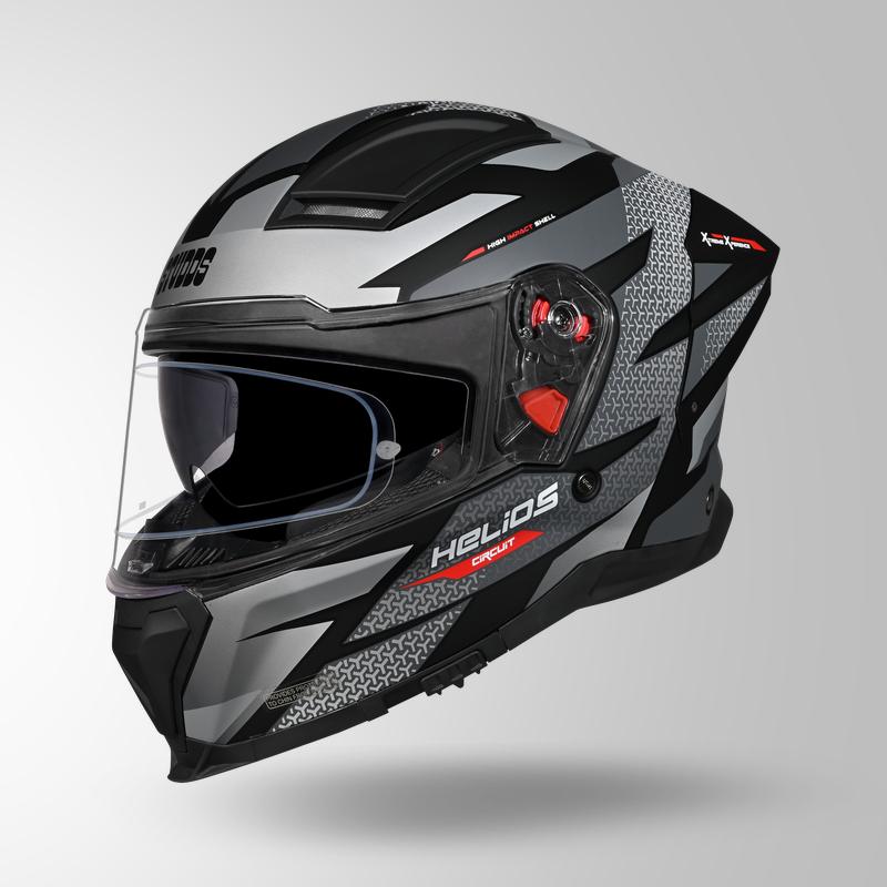 HELIOS D2 CIRCUIT MATT DECOR BLACK & GREY