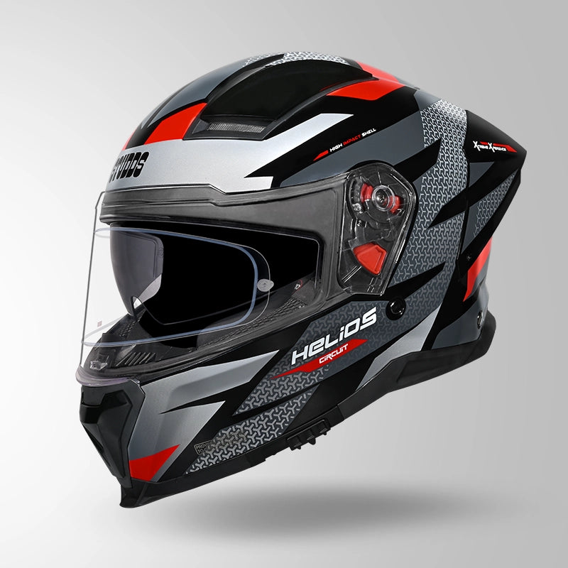 HELIOS D2 CIRCUIT DECOR MATT BLACK & RED