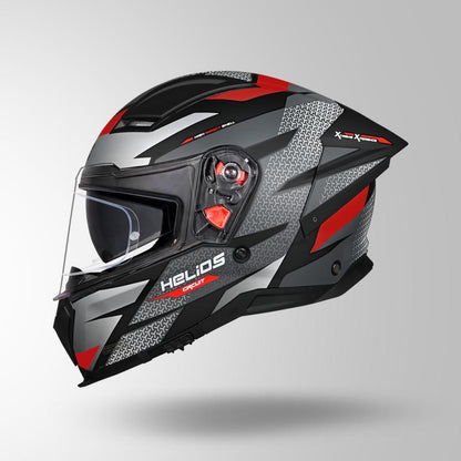 HELIOS D2 CIRCUIT DECOR MATT BLACK & RED