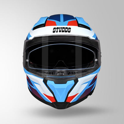HELIOS D2 CIRCUIT DECOR MATT BLUE & RED