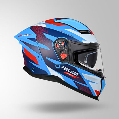 HELIOS D2 CIRCUIT DECOR MATT BLUE & RED
