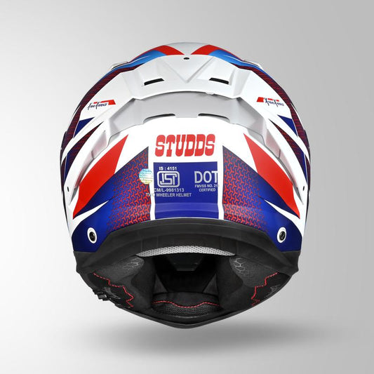 HELIOS D2 CIRCUIT DECOR MATT WHITE & BLUE