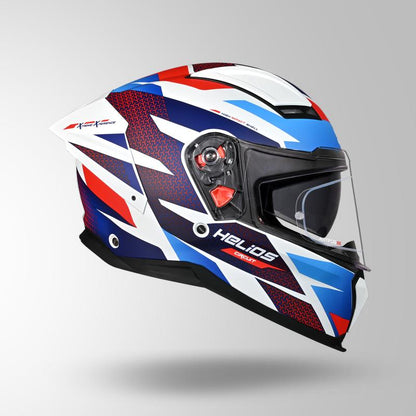 HELIOS D2 CIRCUIT DECOR MATT WHITE & BLUE