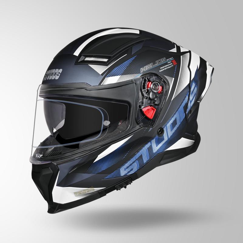 HELIOS EFFECT MATT BLACK / BLUE & WHITE