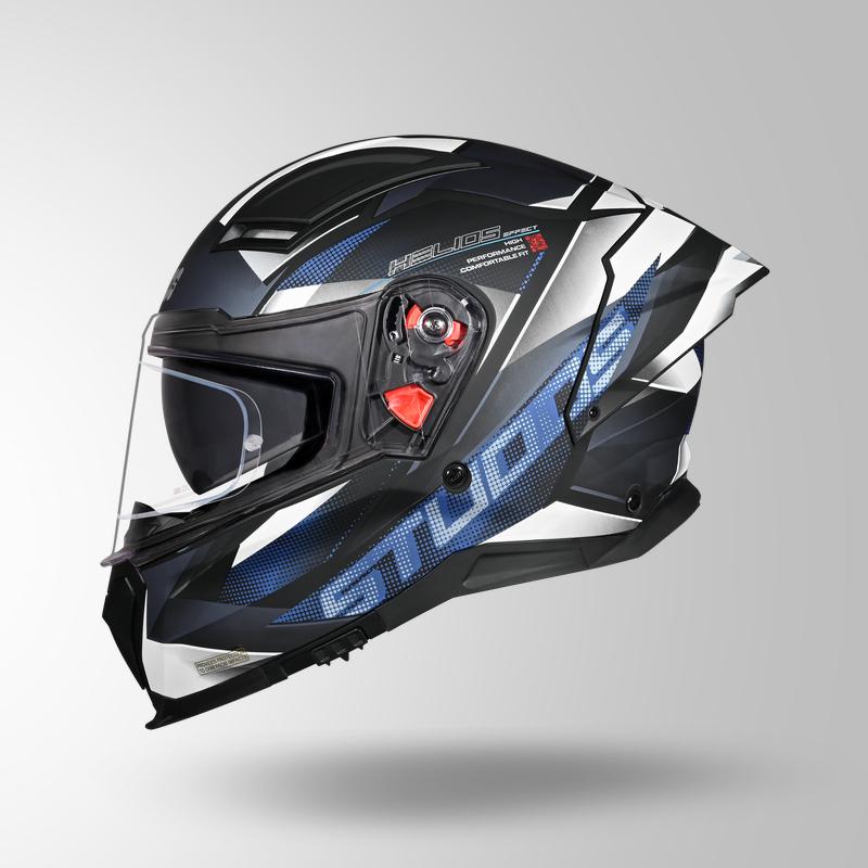 HELIOS EFFECT MATT BLACK / BLUE & WHITE