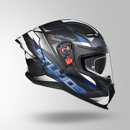 HELIOS EFFECT MATT BLACK / BLUE & WHITE