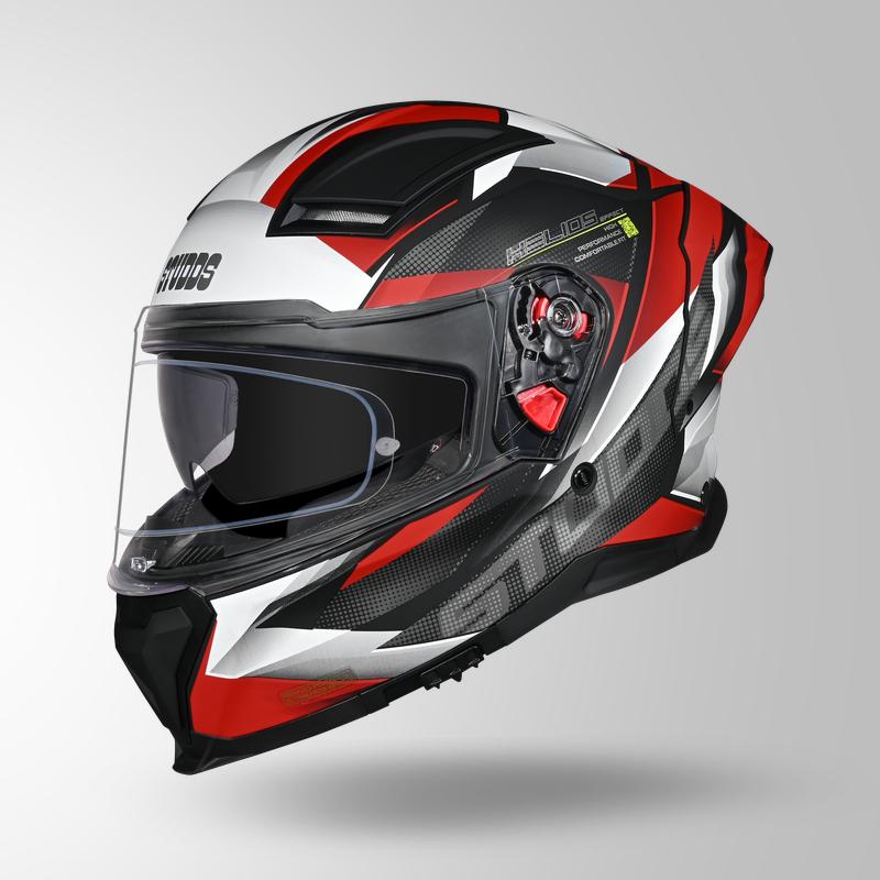 HELIOS EFFECT MATT BLACK / WHITE & RED