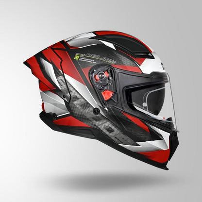 HELIOS EFFECT MATT BLACK / WHITE & RED