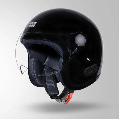 JET BLACK WITH SHORT VISOR
