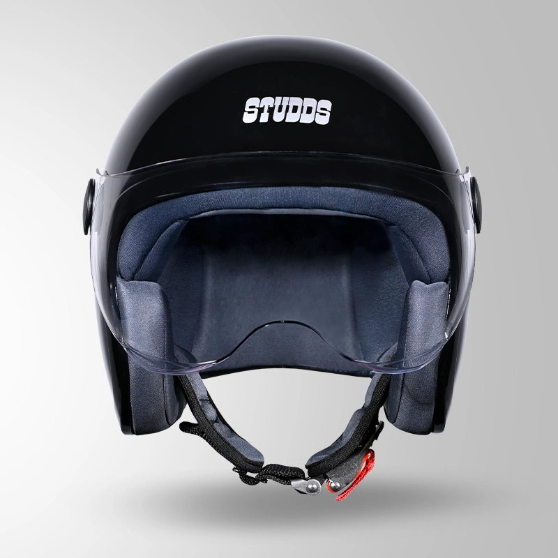 JET BLACK WITH SHORT VISOR