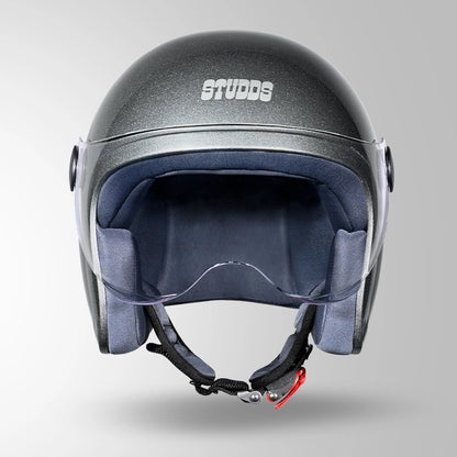 JET GUN GREY WITH SHORT VISOR