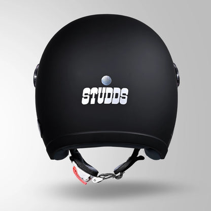 JET MATT BLACK WITH SHORT VISOR