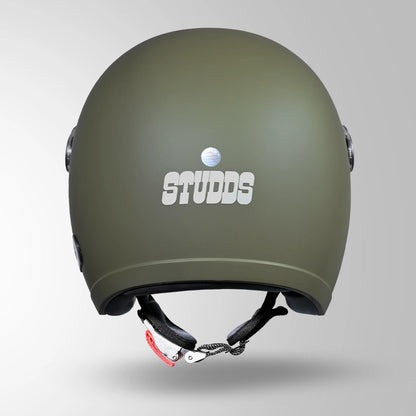 JET MILITARY GREEN WITH SHORT VISOR