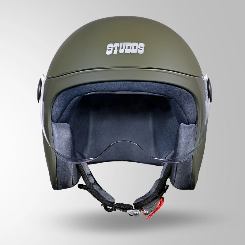 JET MILITARY GREEN WITH SHORT VISOR