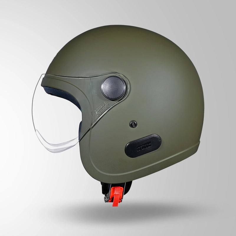 JET MILITARY GREEN WITH SHORT VISOR