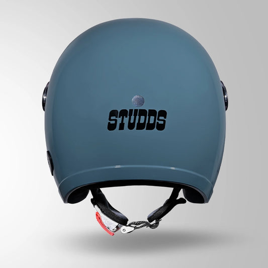 JET SHARK SKIN BLUE WITH SHORT VISOR