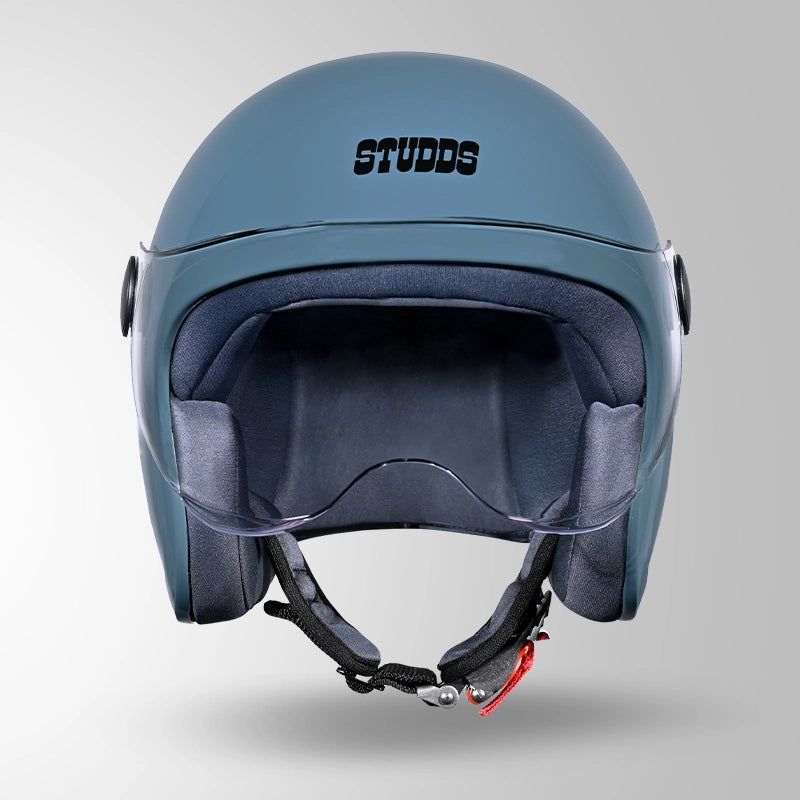 JET SHARK SKIN BLUE WITH SHORT VISOR