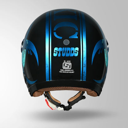 JET TOXIC BLACK & BLUE WITH METALLIC FOIL