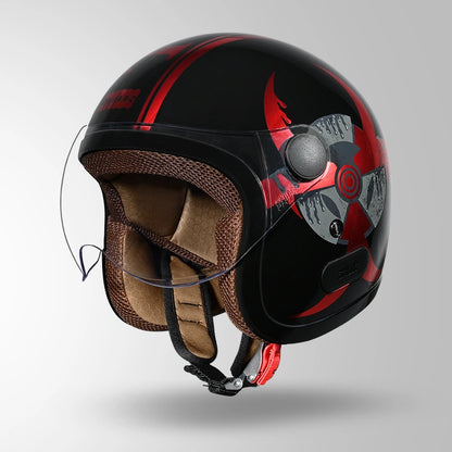JET TOXIC BLACK & RED WITH METALLIC FOIL