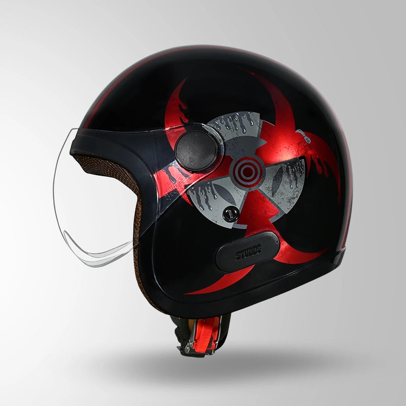 JET TOXIC BLACK & RED WITH METALLIC FOIL
