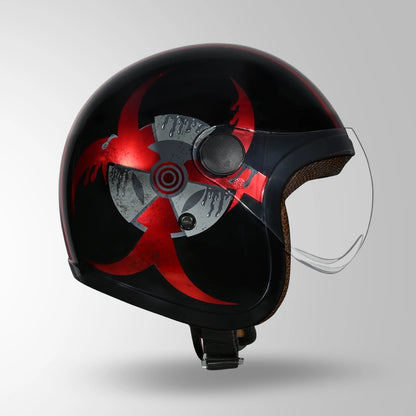 JET TOXIC BLACK & RED WITH METALLIC FOIL