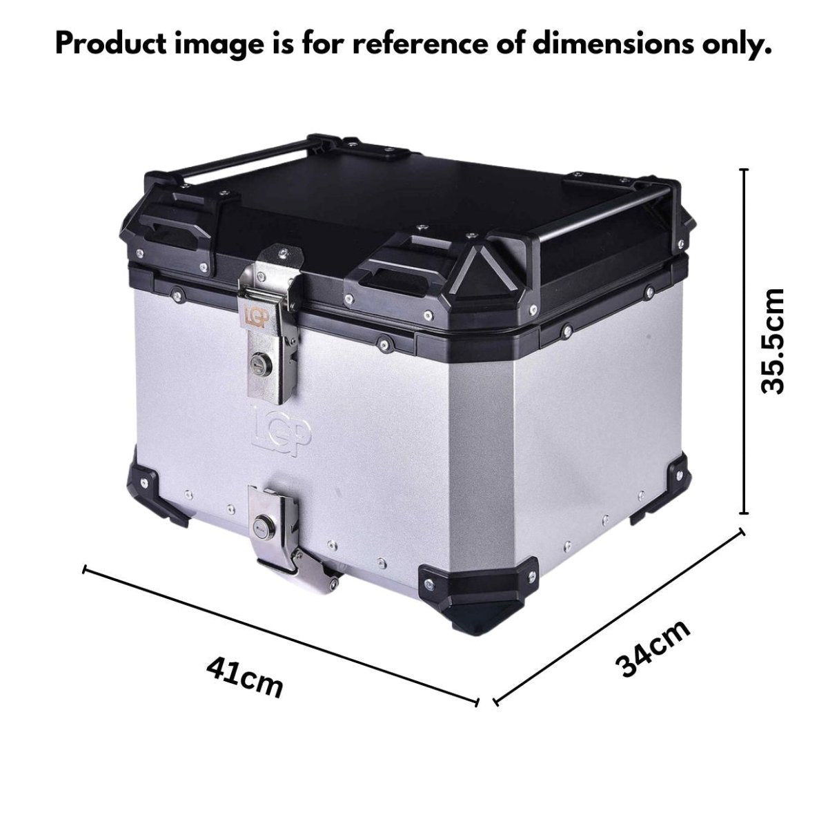 LGP TOP BOX 45L DOUBLE TYPE X WITH BACKREST