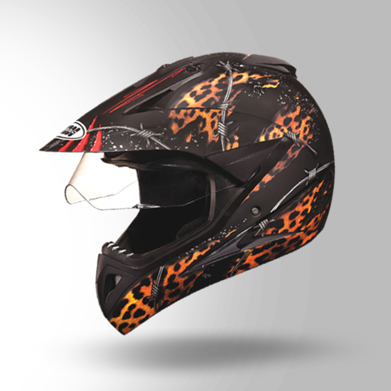 MOTOCROSS D1 DECOR MATT BLACK & GOLDEN