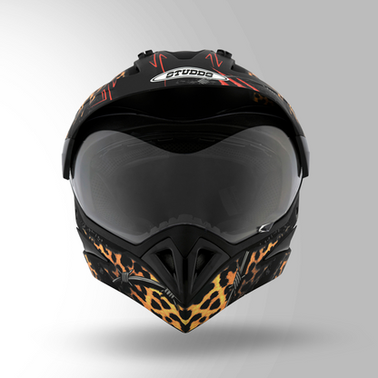 MOTOCROSS D1 DECOR MATT BLACK & GOLDEN