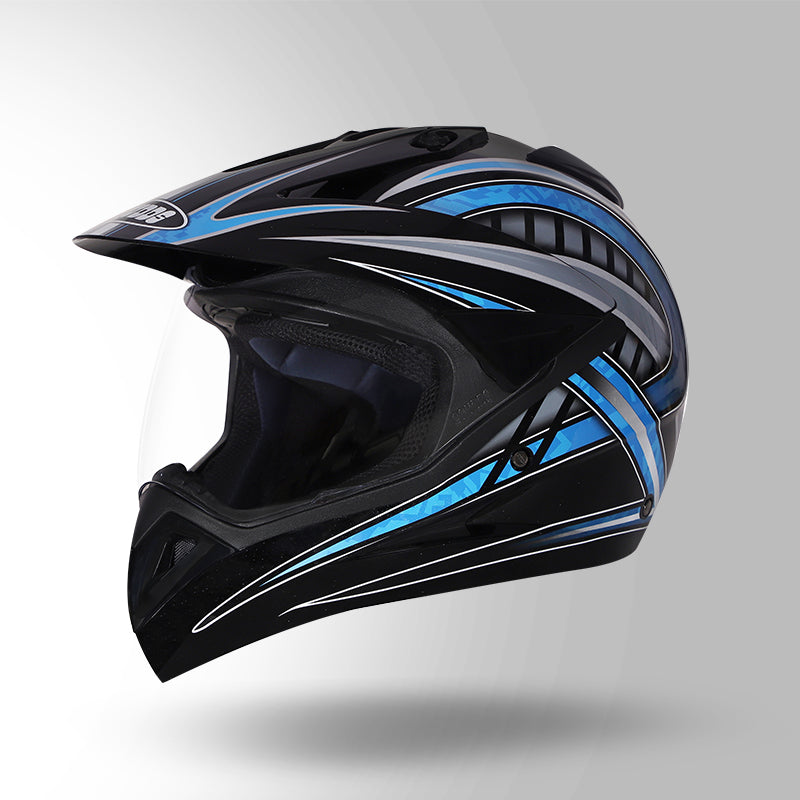 MOTOCROSS D2 DECOR BLACK & BLUE