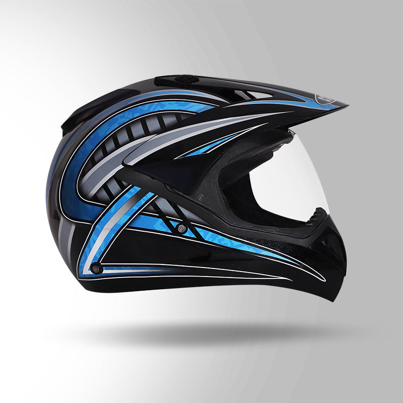 MOTOCROSS D2 DECOR BLACK & BLUE