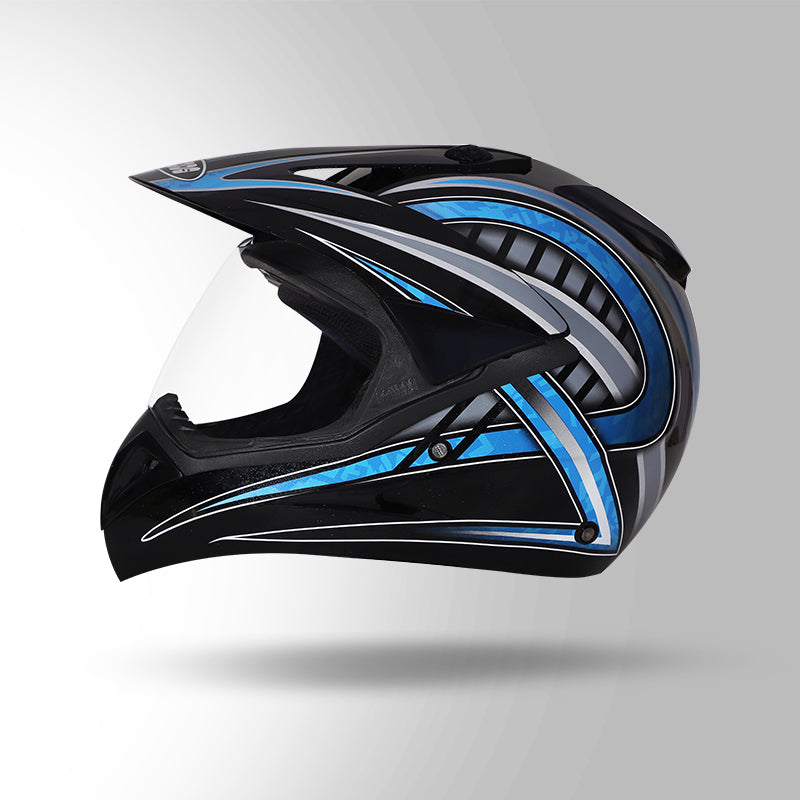 MOTOCROSS D2 DECOR BLACK & BLUE