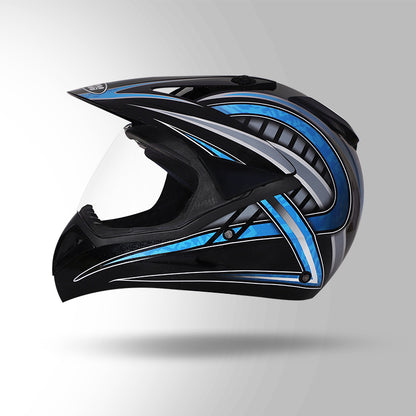 MOTOCROSS D2 DECOR BLACK & BLUE