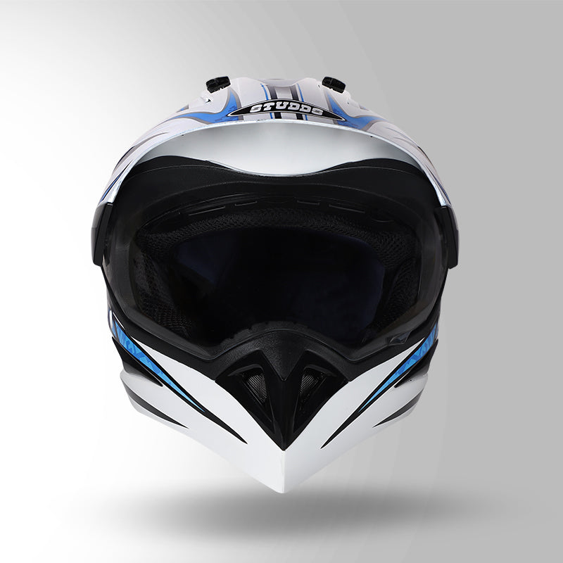 MOTOCROSS D2 DECOR WHITE & BLUE
