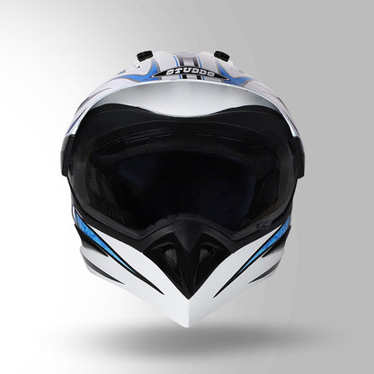 MOTOCROSS D2 DECOR WHITE & BLUE