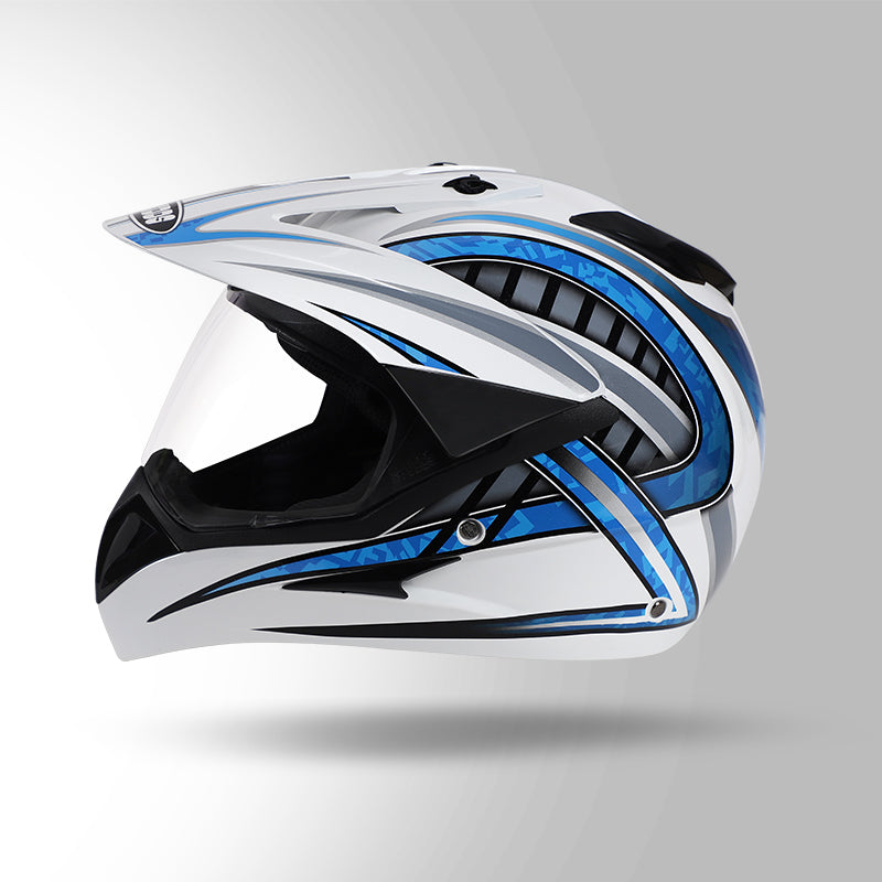 MOTOCROSS D2 DECOR WHITE & BLUE