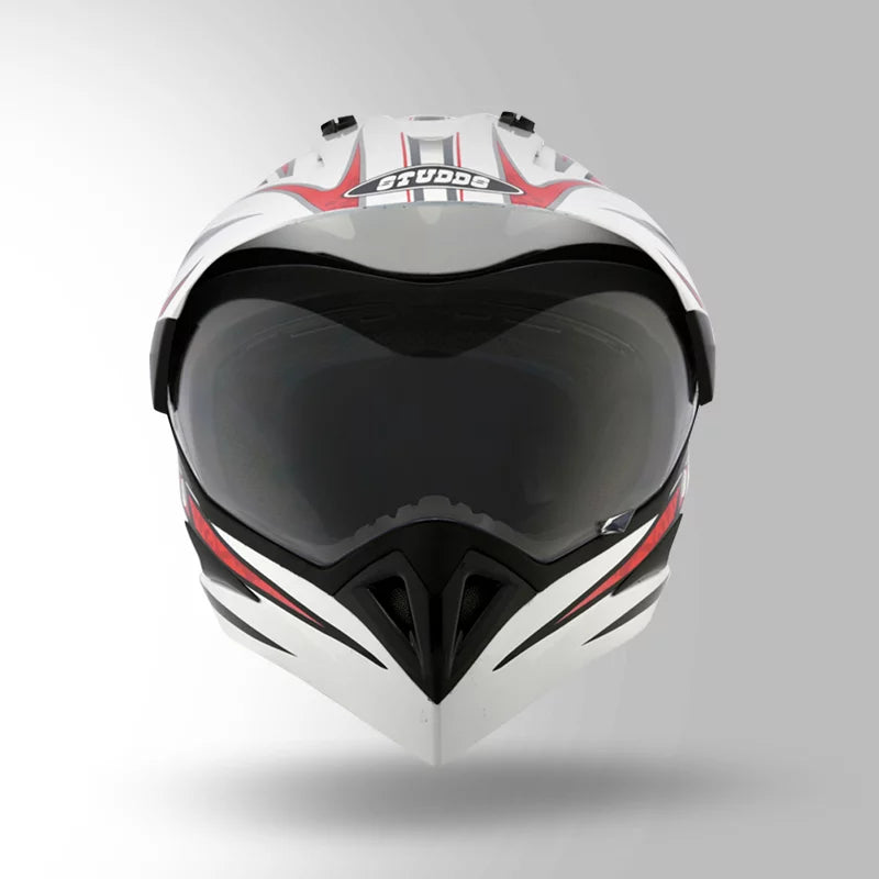 MOTOCROSS D2 DECOR WHITE & RED