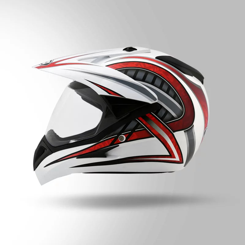 MOTOCROSS D2 DECOR WHITE & RED